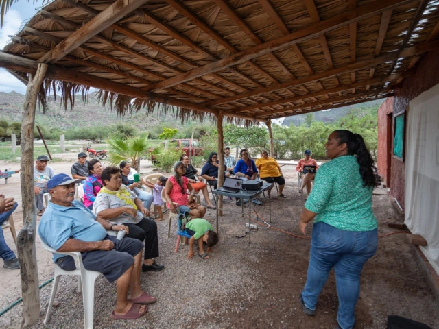 Foto del proyecto Aguaverde del grupo de trabajo de bienestar social de las comunidades pesqueras